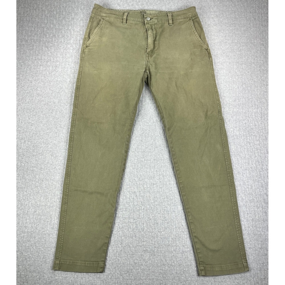 Levi's XX Chino Pants Mens 34/33X30 Green Standard Taper Waterless Twill Trouser